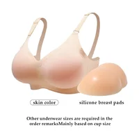 Cosplay Crossdresser Silicone Bra With Breast Detachable 2-in-1 Converge Chest Shape Flat Chest Turns Larger Instantly - Image 2