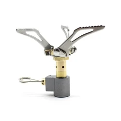 High-Power Compact Outdoor Folding Gas Camping Stove (Grey)