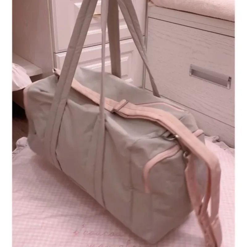JIAERDI Large Capacity Casual Sport Bag Women New Dry Wet Separation Fitness Bag Handbag Ladies Casual Crossbody Bags Female