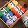 2Pcs T Shirt Crochet line Thick Soft Cloth Yarn for Hand Knitting Crocheting Woven Handbag Blanket mat slipper Thick Flat thread 1
