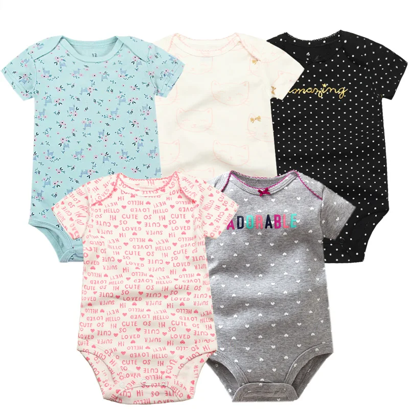 vintage Baby Bodysuits 2022 Unisex 5PCS Summer Baby Girl Clothing Cotton Baby Bodysuits Newborn Baby Boy Clothes infantil Jumpsuit Roupas de bebe 0-24M Newborn Sailor Romper Girls Boy Costume Anchor