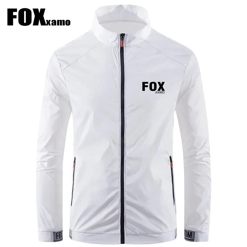 FOX Xamo 남성용 Mtb 바람막이 자외선 차단 재킷, 스포츠 외투, 사이클링 모토크로스 의류, 자전거 얇은 코트, 여름