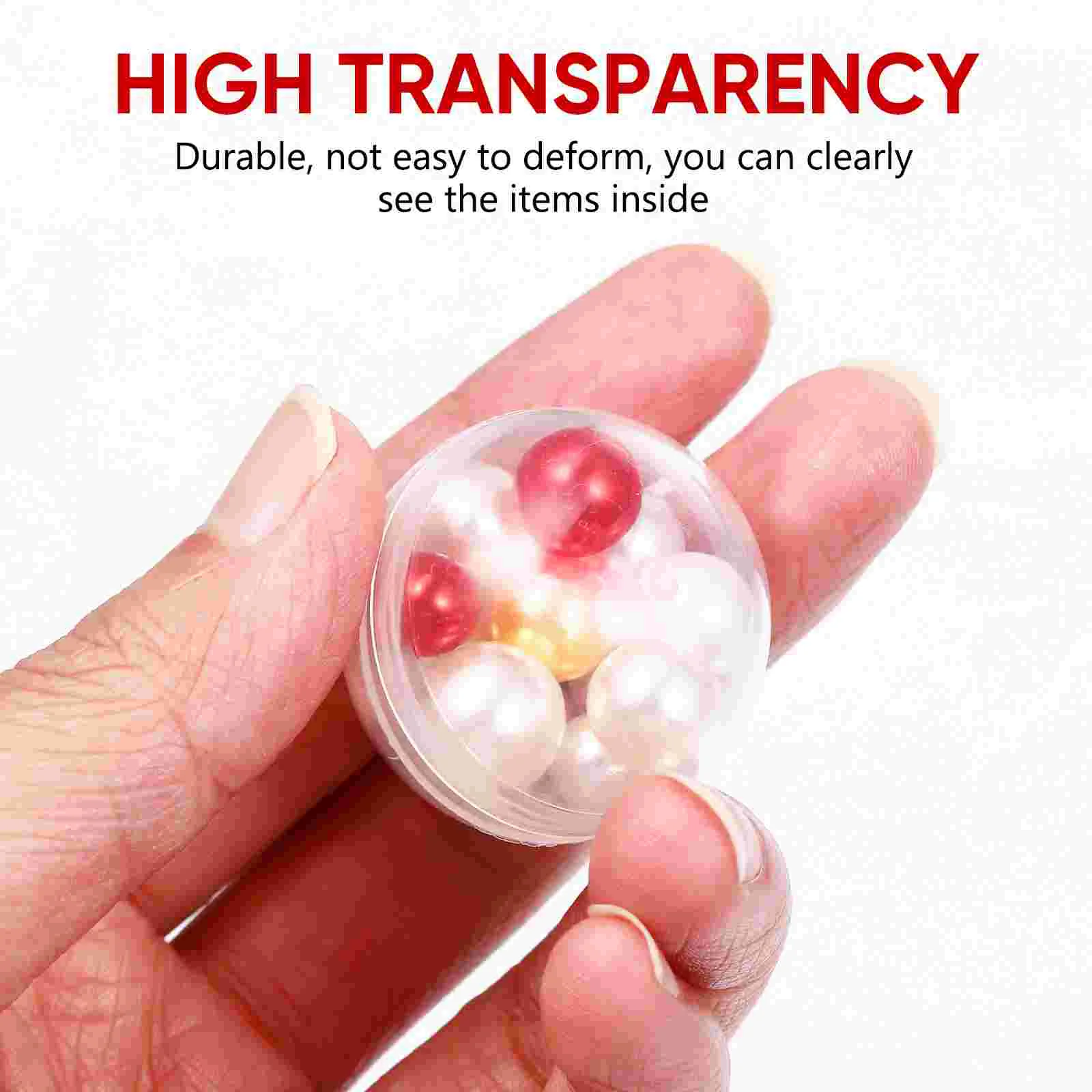

Ball Machine Balls Clear Gumball Plastic Fillable Empty Claw Toy Vending Round Kids Ornaments Container Containers Ornament