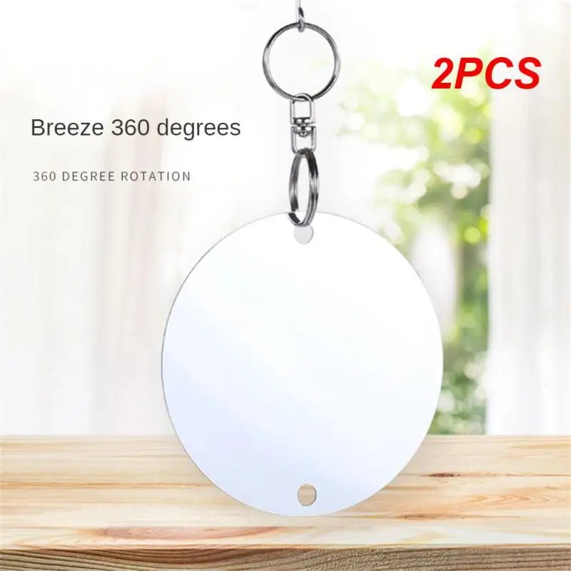 

2PCS Bird Repeller Hanging Piece Silver Mirror Reflective With Bells Hanging Type Reflective For Home Garden