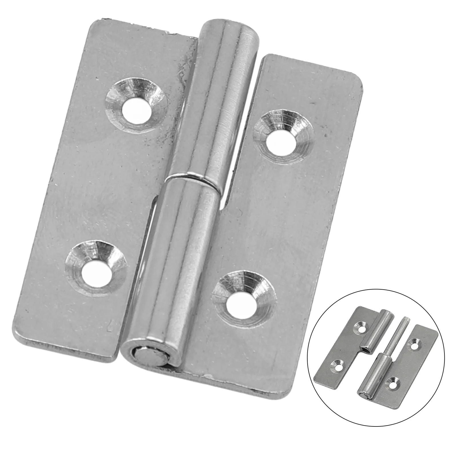 Detachable Hinge Slip Joint Lift Flag Off Door Hinge Stainless Steel Door Connector Furniture Hardware 40*30*1.5mm