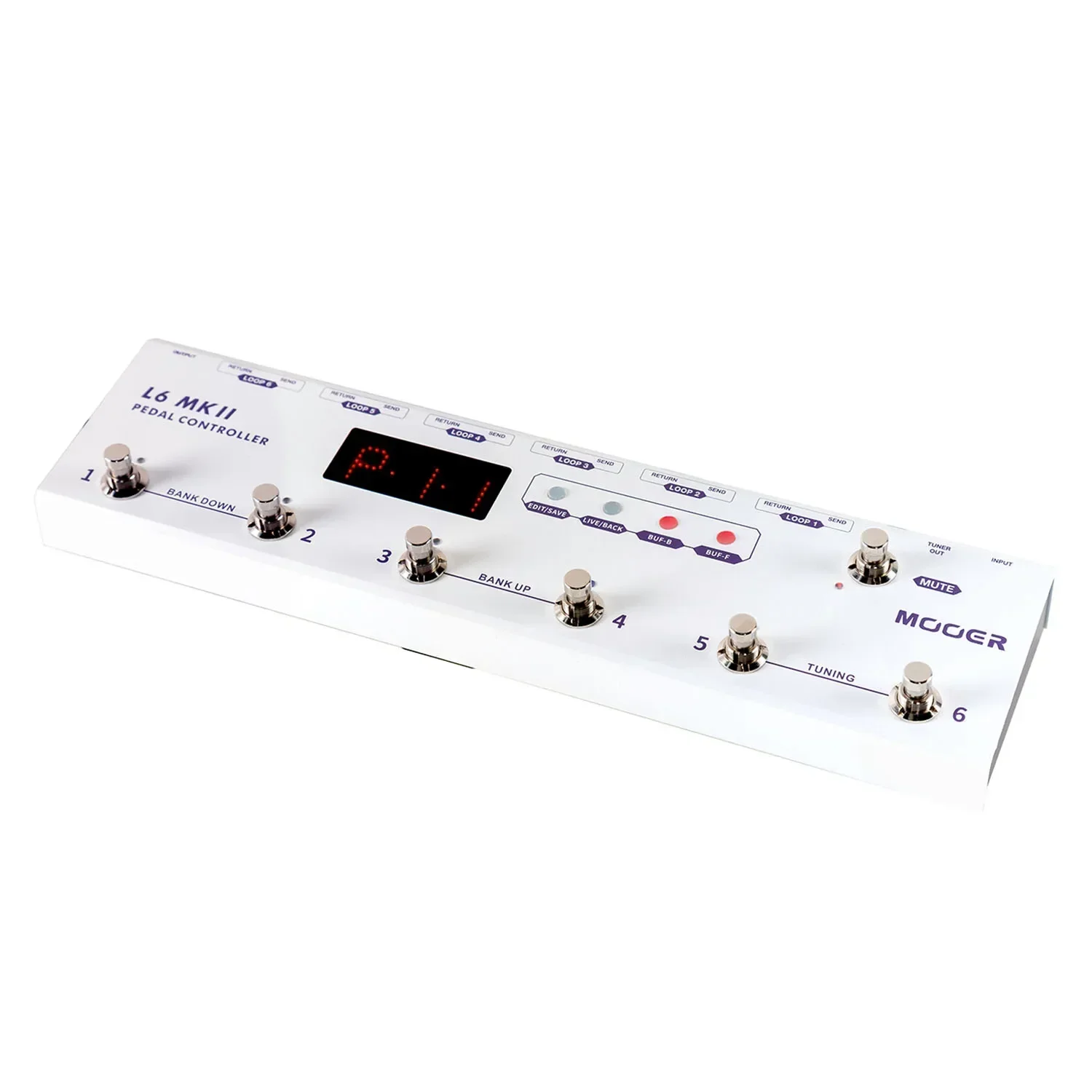MOOER MKII Guitar Pedal Controller Programmable Loopswitcher 6 Loops L6 PL6 PCL6 With Connector Guitar Parts Accessories