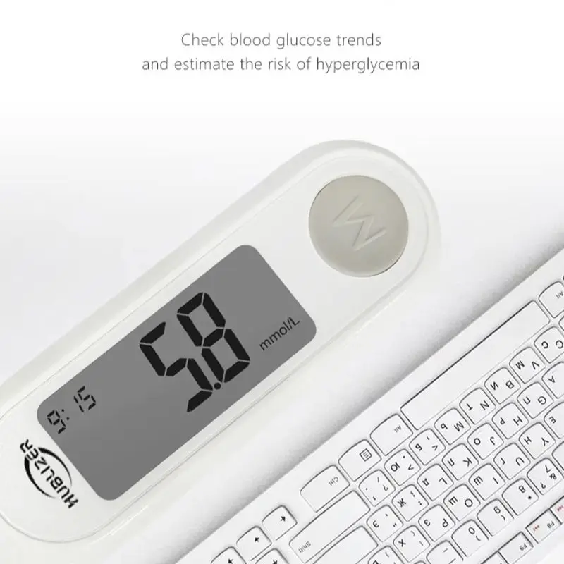 HUBLIZER Blood Glucose Meter with Individually Test Strips Glucometer Kit Test Blood Sugar Diabetes Gout Get Results Fast
