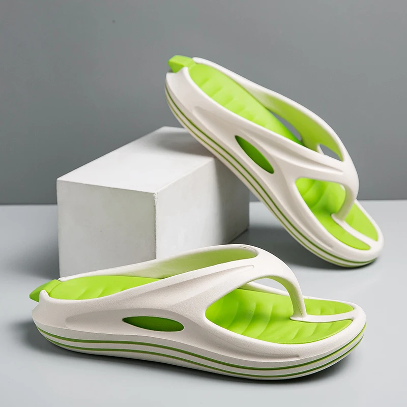 

Men's Summer Flip Flops Massage Non-slip Slip-on Breathable Water Proof Comfortable Platform Youth Trend Lightweight Summer Main