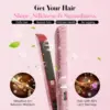 Straightener and curler 2 in 1 dazzling Rhinestone Crystal Bling Straightening crimped flat iron 30s fast heating dual voltage 5