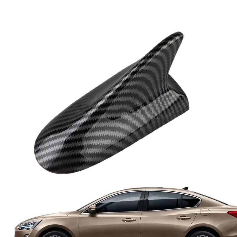 

Car Radio Shark Fin Antenna Topper Stronger Signal Carbon Fiber Material Protection FM Signal Design For Most Antennas And Car