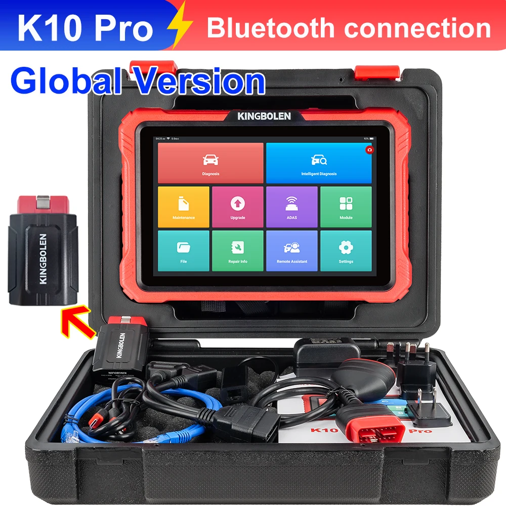 Valise De Diagnostic Auto KINGBOLEN K8 Pro - Scanner OBD2 Français, 42+ Réinitialisations, Mise à Jour à Vie