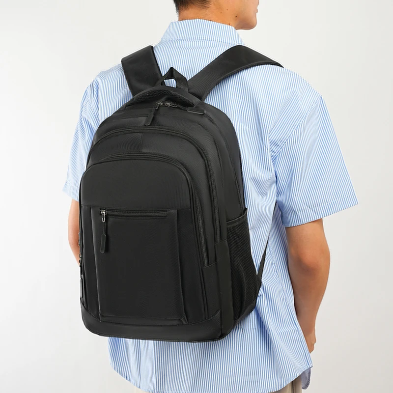 17.3-inch laptop backpack - adjustable shoulder strap, commuter bag, stylish backpack, secure zipper closure