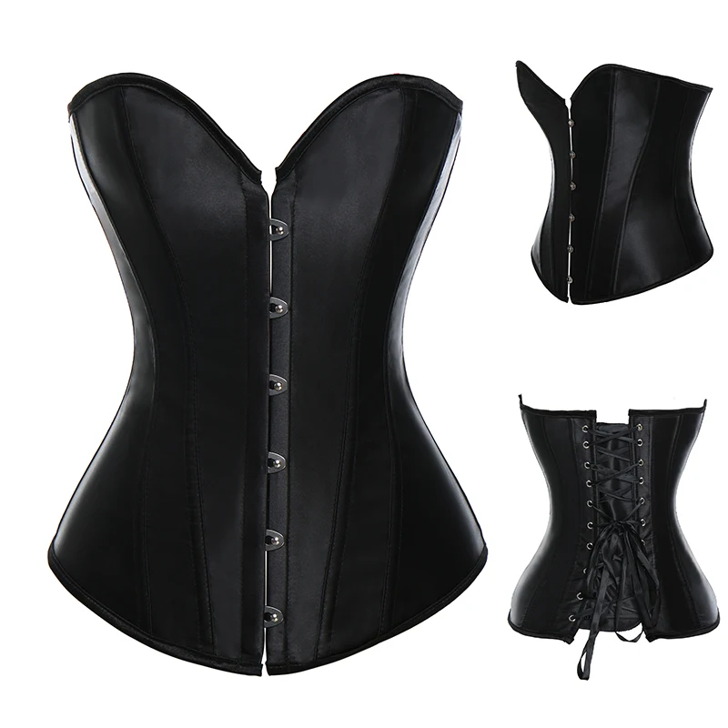 Women's Sexy Boned Overbust Shaper Gothic Push Up Corsets Strap Bustiers Top Party Clubwear for Slimming Silhouette S-6XL New in