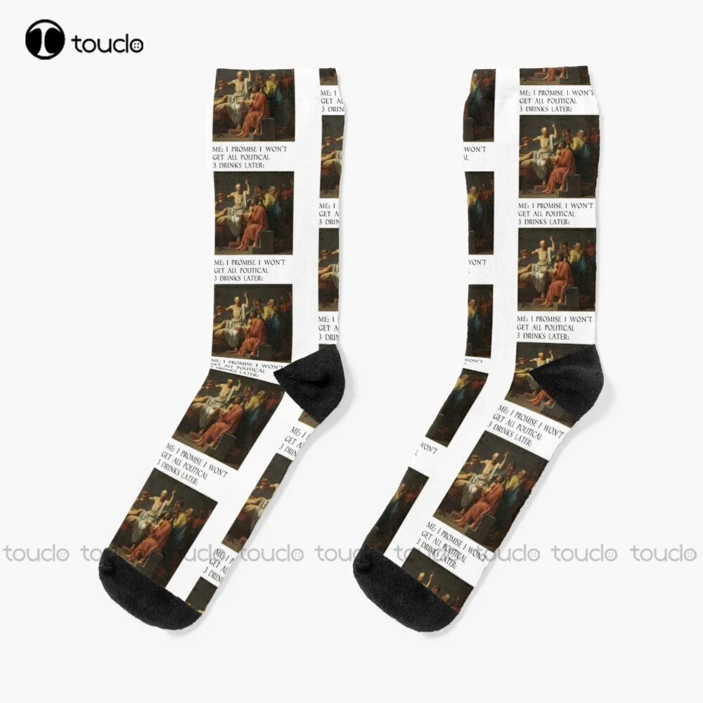 

Socrates Meme Socks Mens Funny Socks 360° Digital Print Unisex Adult Teen Youth Socks Personalized Custom Gift Hd High Quality