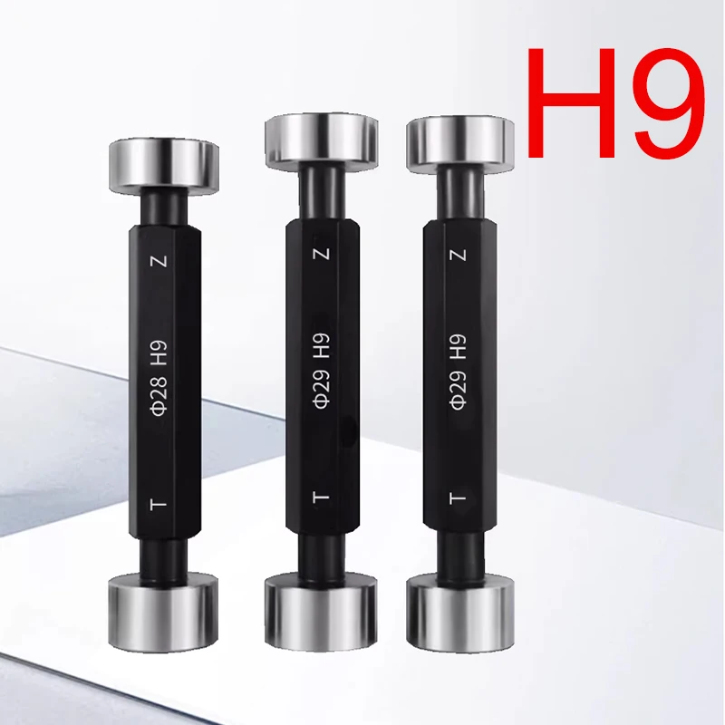 고정밀 광택 플러그 게이지 GO/NO GO 게이지 미터법 게이지 H9 내부 정밀 스무스 게이지 미세 피치 갭 테스트 도구