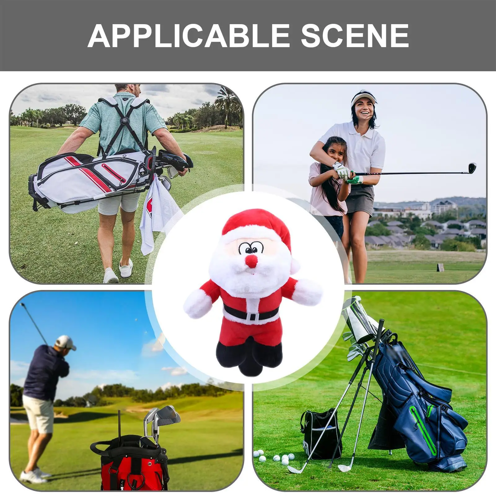 Club Covers Christmas Club Head Cover Stylish Driver Protector For Women Men Outdoor Driving Range Practice Tournament Clubhouse