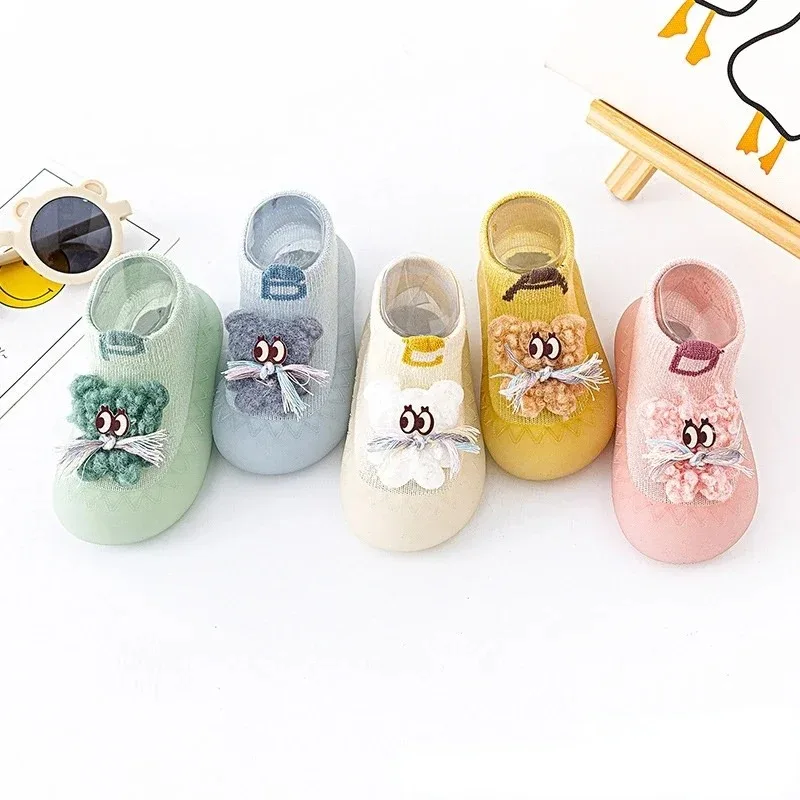 Spring Autumn Newborn Baby Boy Toddler Shoes 1 Years Soft Bottom Non-slip Floor First Walkers Socks Shoes  Baby Girls Shoes
