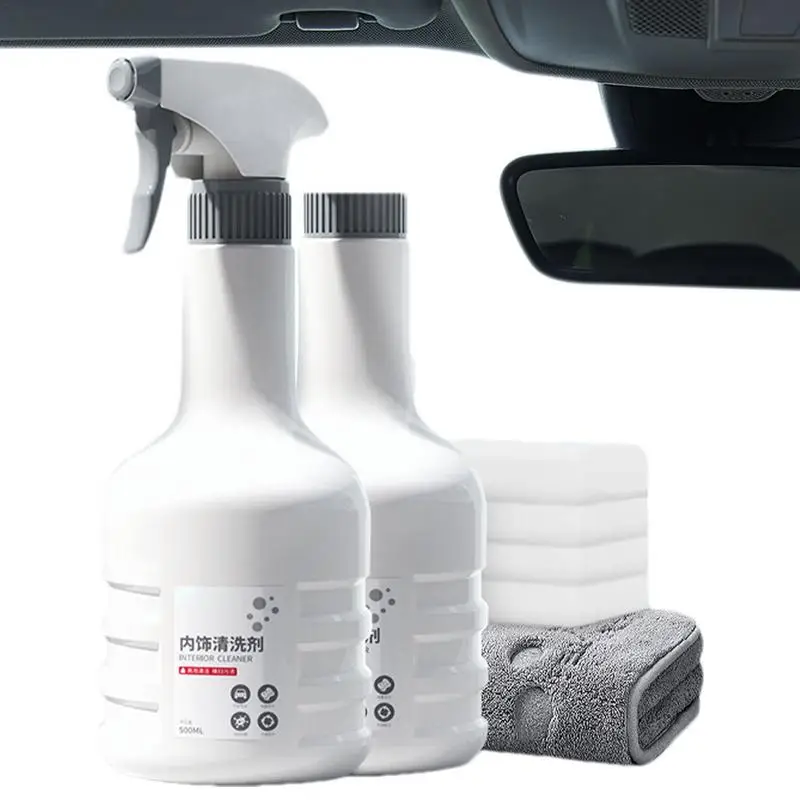 

Leather Car Seat Cleaner Car Cleaner Spray Multifunctional High Foam Car Cleaner Interior For Cars Trucks SUVs Jeeps RVs & More