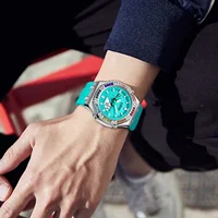 shock resistance Watch Sport Electronic Digital 2100 Unisex Full Function Diamond LED Dual Display World Time Oak Series