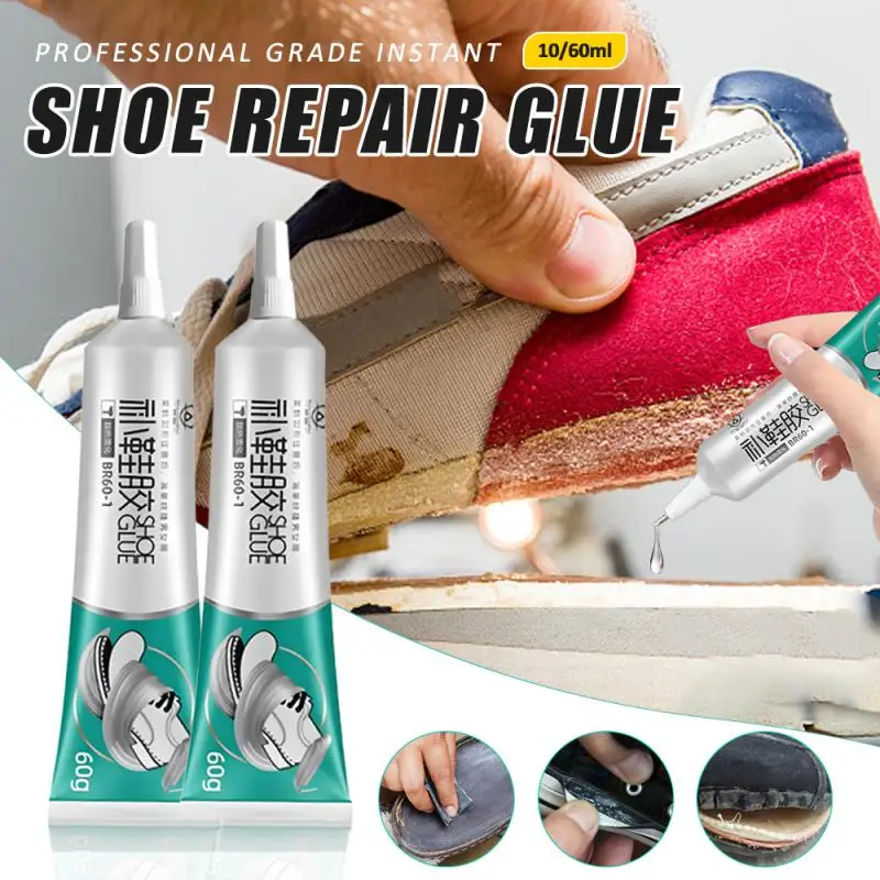 Adesivo Reparador de Sapato Forte, Fábrica de Sapateiros e Sapatos, Cola Impermeável Universal Especial para Reparação de Sapato, 60 ml, 10ml