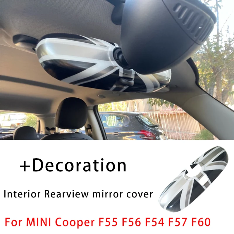

Union Jack Interior Rear View Mirror Cover Car Sticker For M Coope r S J C W 1 F 55/56/57/60/54 club Auto-Styling