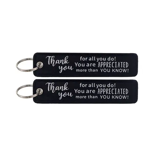 1pcs Computer Pop-up Window Quotes Embroidered Keys Tag Keychains For Motorcycles Backpack Fashion Key Ring Accessories Gifts - Image 30