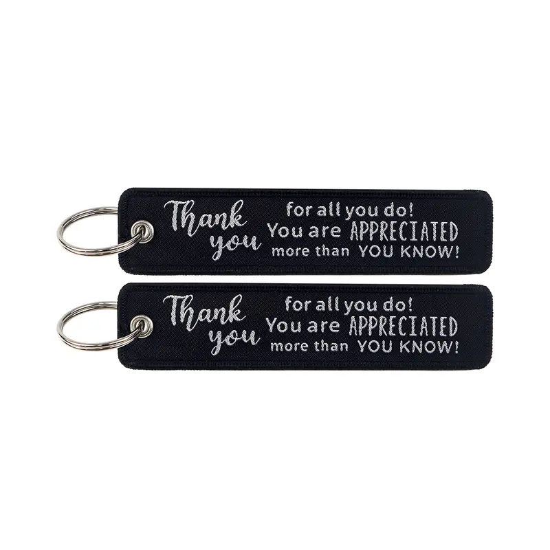 1pcs Computer Pop-up Window Quotes Embroidered Keys Tag Keychains For Motorcycles Backpack Fashion Key Ring Accessories Gifts - Image 30