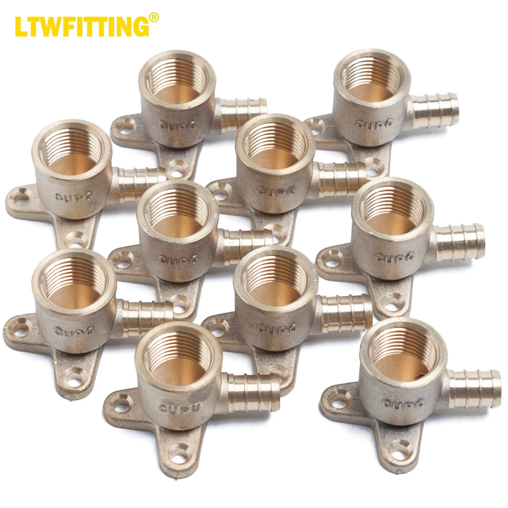 Ltwfitting-lf Brass Pex Crimp Fitting Drop Ear Elbow Npt Feminino Npt Pacote de 10
