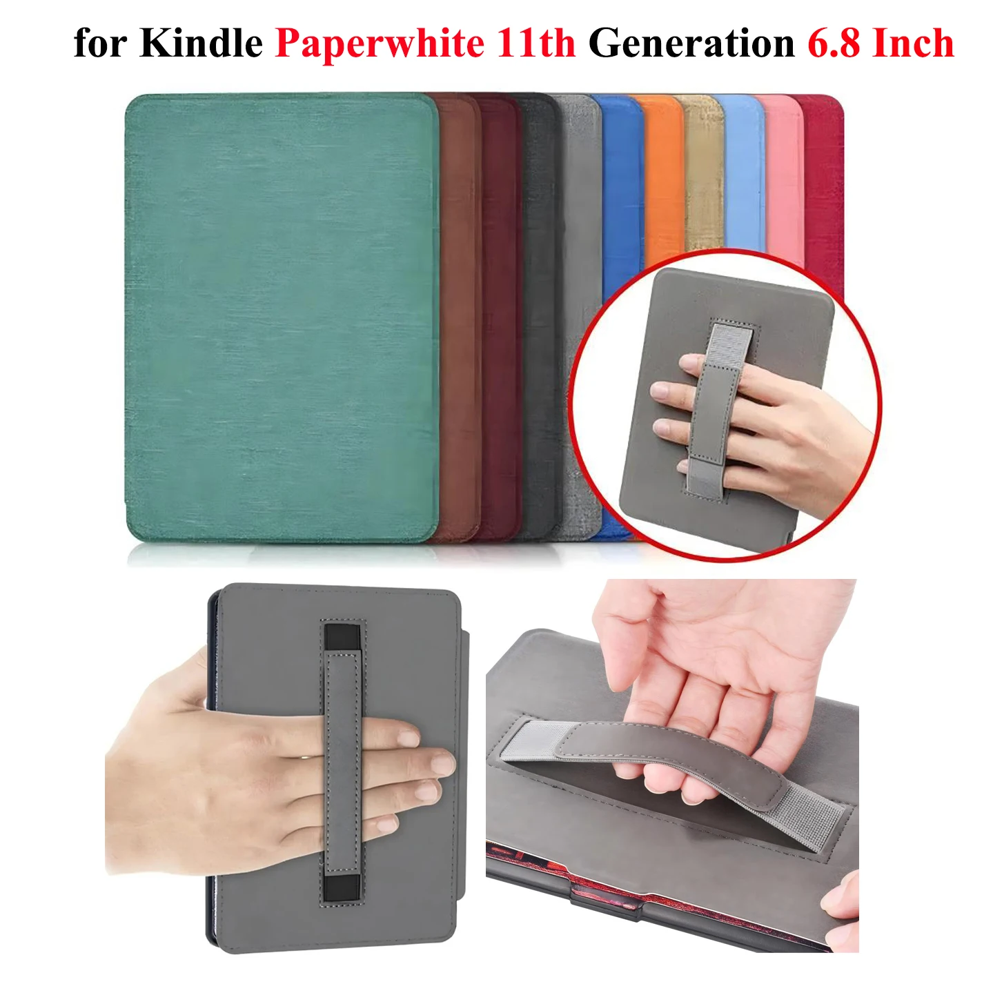 Premium Leather Case with Hand Belt