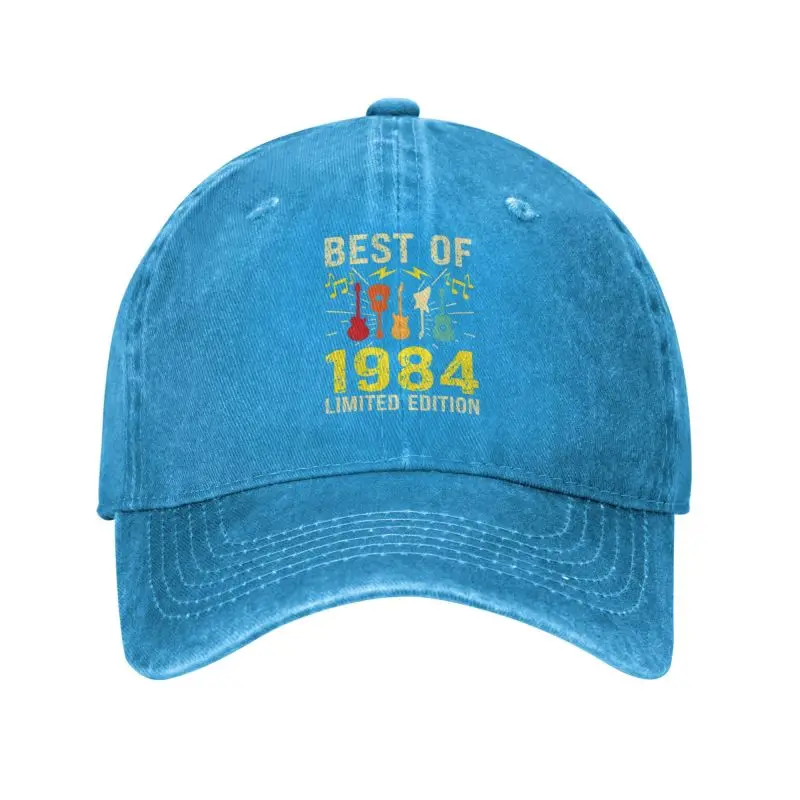 

Classic Cotton Awesome Since 1984 Music Guitarist Birthday Baseball Cap Men Women Breathable Dad Hat Sun Protection