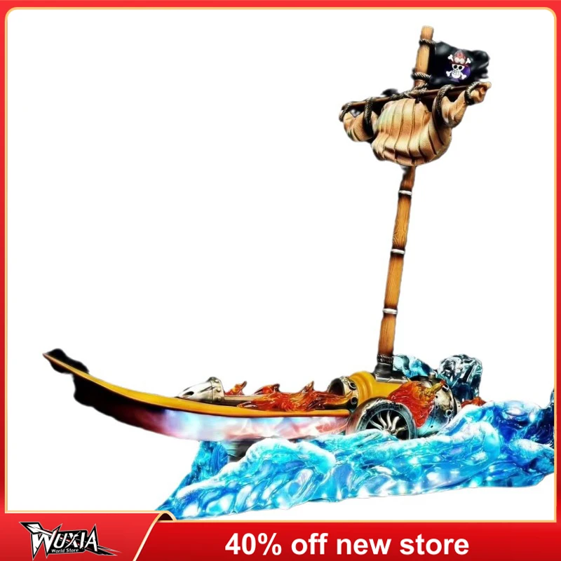 

ONE PIECE Anime Figure 37cm Portgas D Ace Oversized Fire Boat Model Action Figurine Satute Decorative Ornament PVC Gift Toys