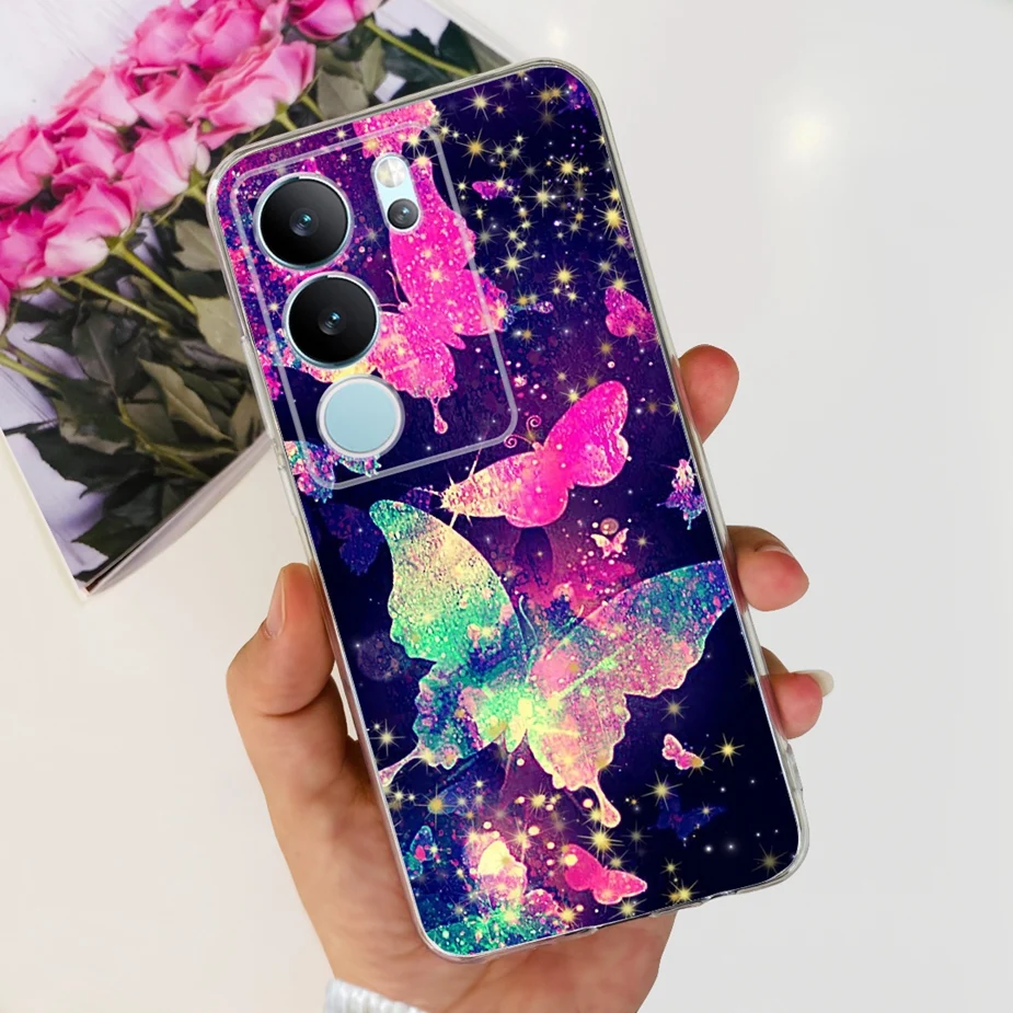 Stylish Painted Clear Silicone Soft TPU Phone Case