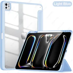 Custodia Protettiva Avanzata per Tablet da 13 Pollici con Porta Matita, TPU Antiurto, Retro Trasparente e Funzione Auto Accensione/Spegnimento
