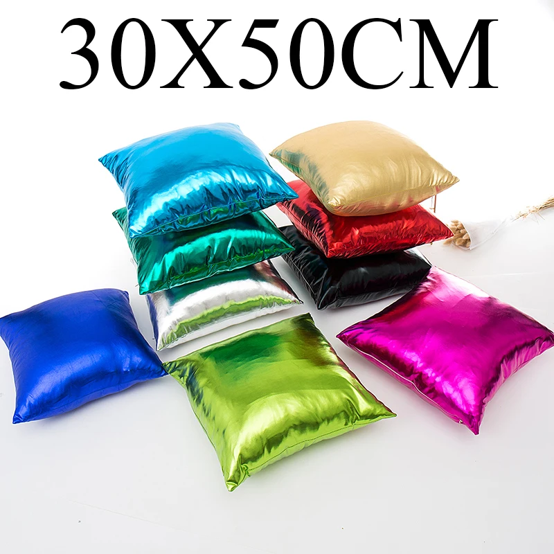 

Bronzing Throw Pillow Cover 45X45CM Candy Color Blue Green Pink Party Wedding Birthday Decor Sofa Cushion Pillowcases