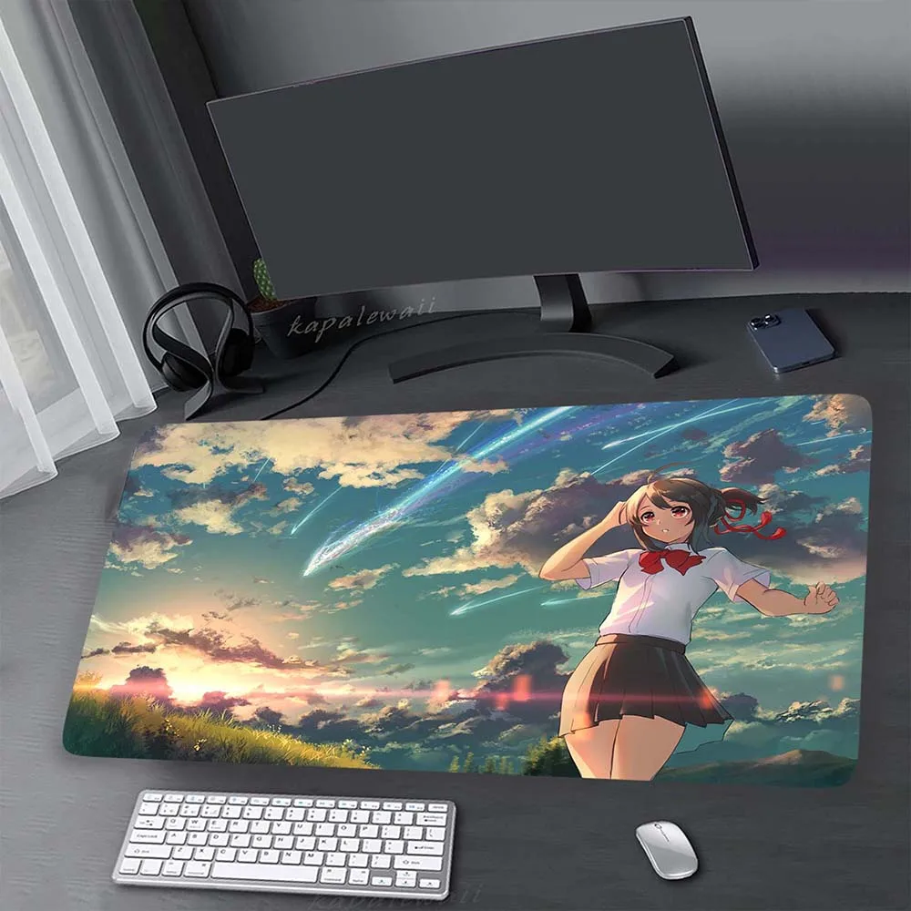 

Your name Mousepad 90x40cm Office Accessories for Desk XXL Rubber pad Locked Edge Mouse Mat Gaming Speed Keyboard Pads Mouse Pad