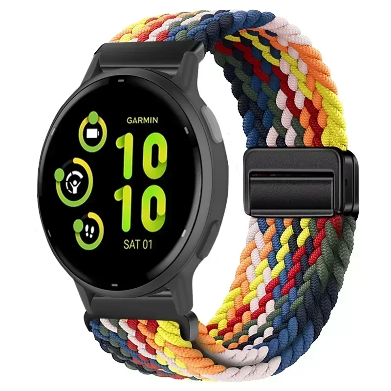 Braided Nylon Loop Strap with Magnetic Closure