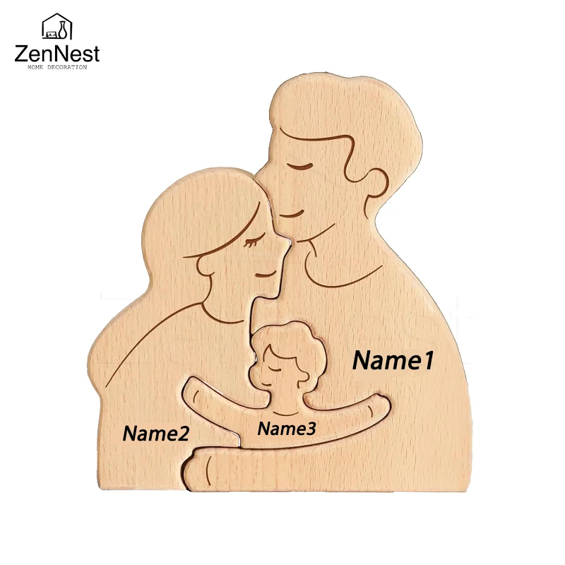 Custom Wooden Home Puzzle Décor - Thoughtful Gifts for Mother's or Father's Day