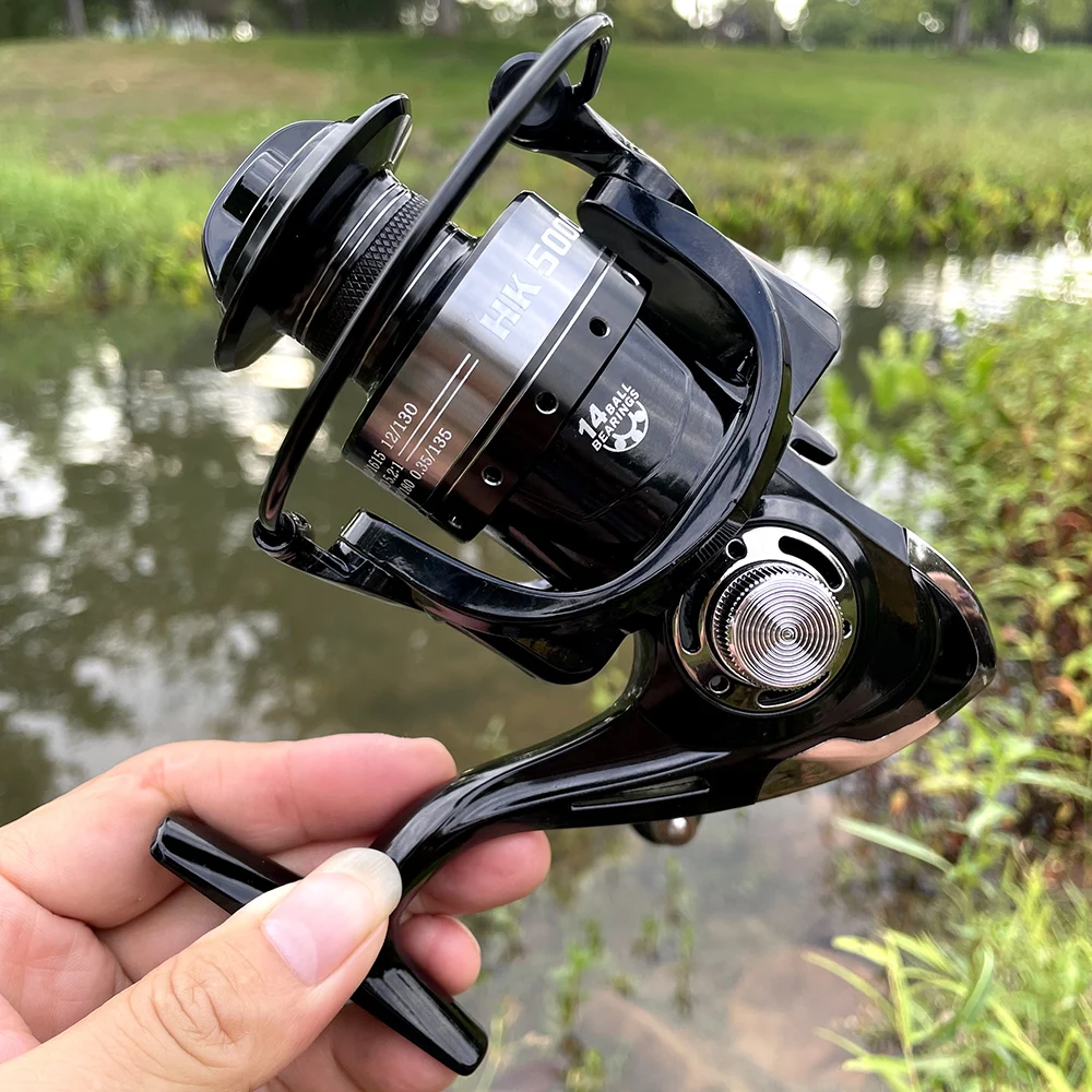 High-Quality Metal Spool Saltwater Fishing Reel Max Drag 10kg 2000 3000 4000 5000 6000 7000 High Speed 5.2:1 Carp Fishing Tools spinning fishing reels fishing reels