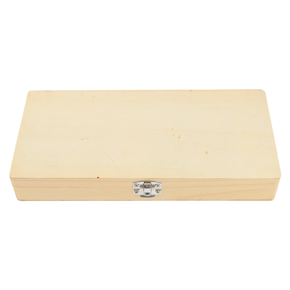 Caja De Almacenamiento De Portaobjetos De Madera HERCHR PS50 - Para 50 Portaobjetos De Microscopio, Con Ranuras Numeradas, Ideal Para Educación Y Laboratorio