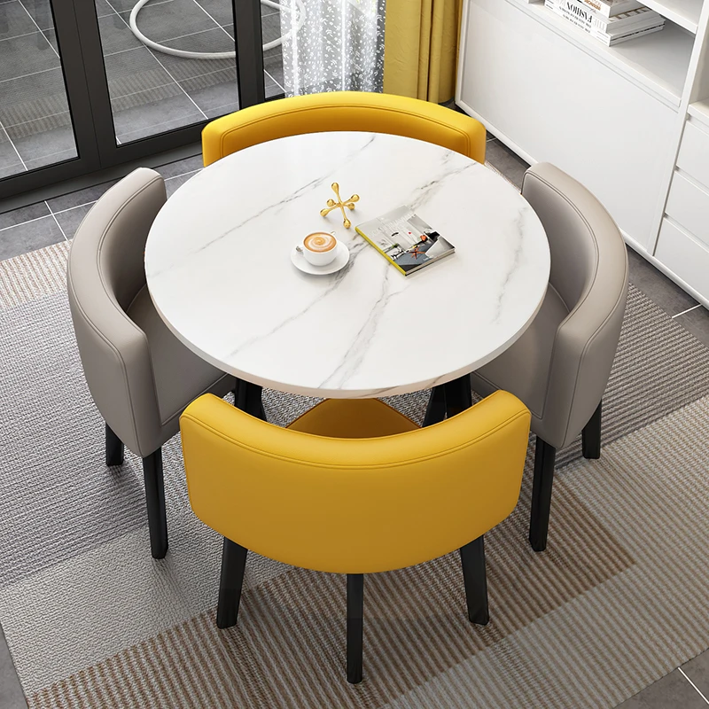 

Nordic Round Coffee Table Modern Minimalist Luxury Kitchen Designer Living Room Details Tavolino Da Salotto Home Furniture