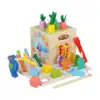Montessori Educational Toy Set with Carrot Harvest Shape Sorting Activity Educational Learning Toys for Kids 1 Year Old Toddlers 2