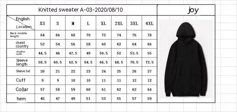 New Spring And Autumn Men's Classic Blank Hooded Sweater Fashion Solid Loose Fleece Pullover Youth Fashion Hoodie_voghion.com