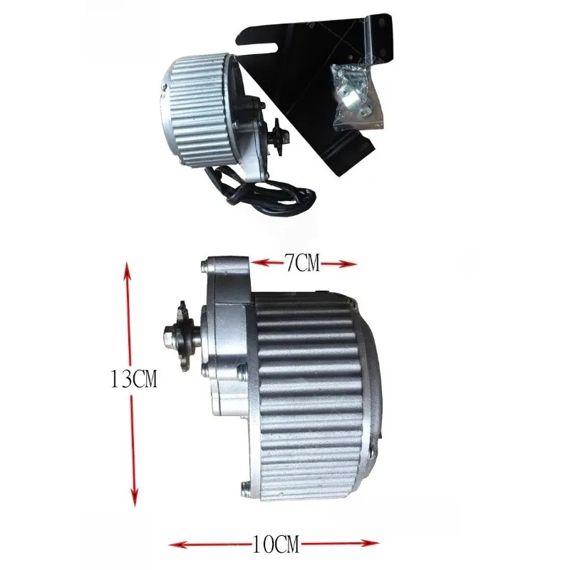 MY1018 고토크 전기 자전거 모터 키트 24V 250/450W 7.18:1 기어 감속, 산악 도시 접이식 자전거 개조용