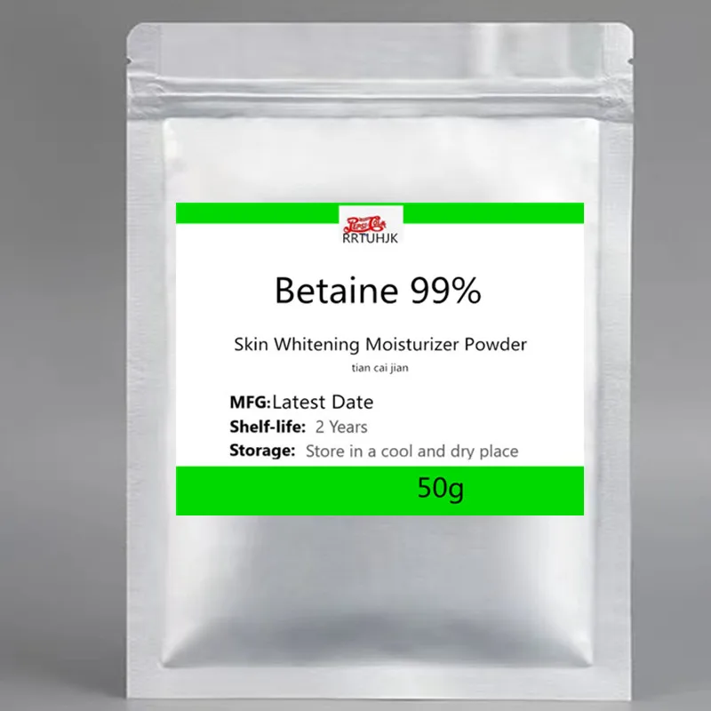 

Оптовая продажа с завода, высокочистый 50 г-1000 г 99% бетаиновый порошок, отбеливающий увлажняющий косметический сырьевой материал