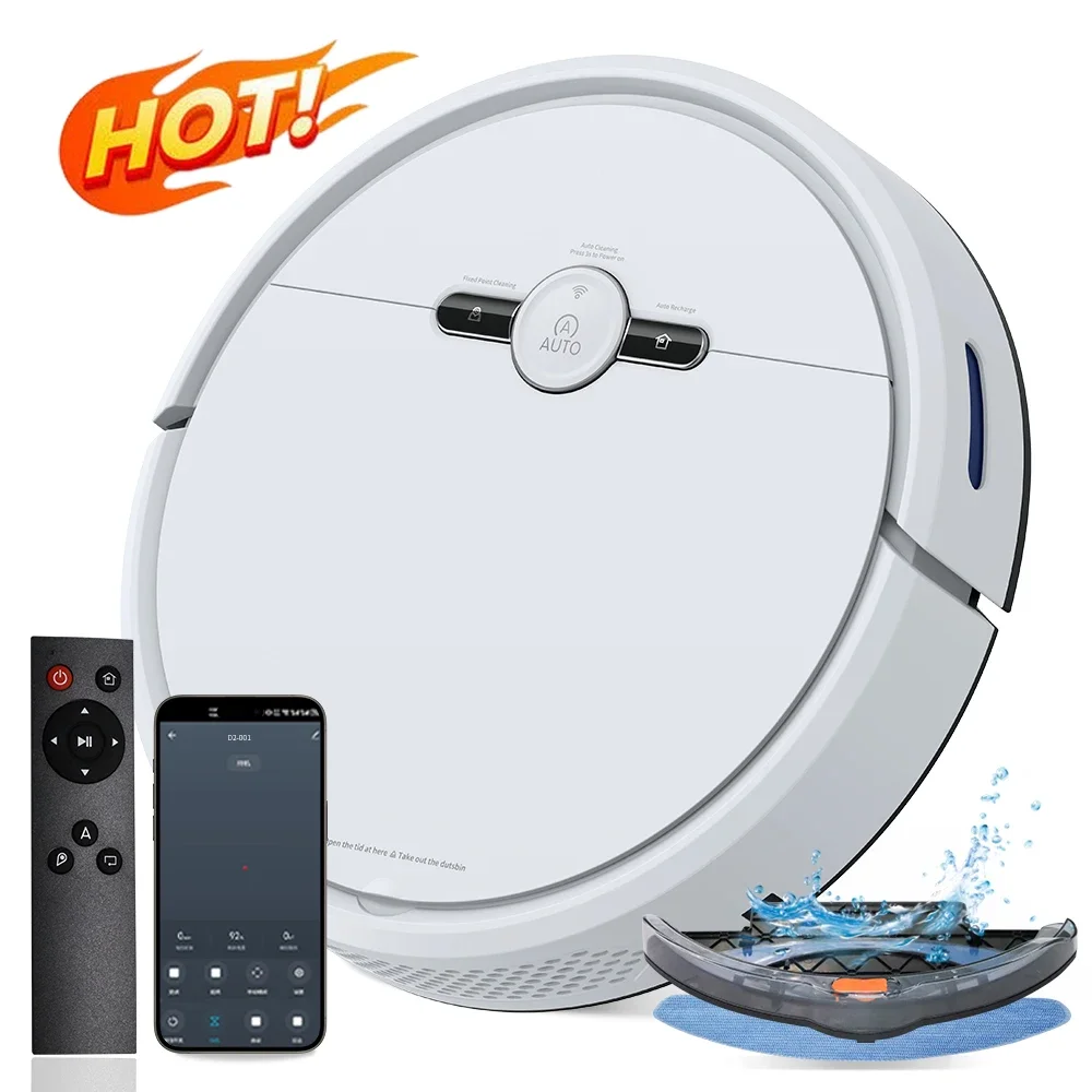 Geerlepol 3 in 1 Sweep Mop Smart Automatic Robot Vacuum Cleaner Cheap Home Appliances