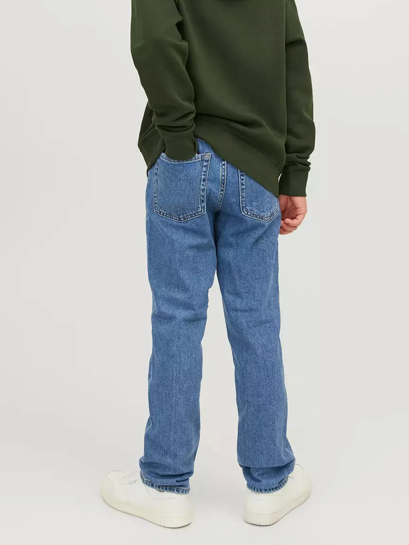 2025 High Quality Jeans For Boys Trendy Brand Sof New Korean kids Casual Long Jeans Classic Man Straight Denim Pants Solid Color 2
