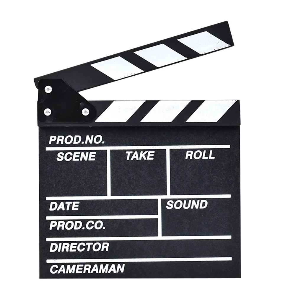 

Make Decision Board Professional Movie Directors Clapboard Wooden Slate Clapperboard Prop