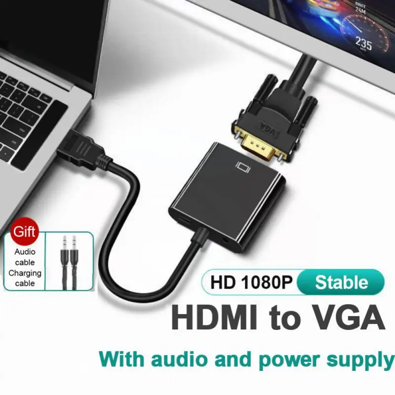 RYRA 1080P HDMI Male To VGA Female   HDMI To VGA ̺ , º Ʈ pc    ġ 