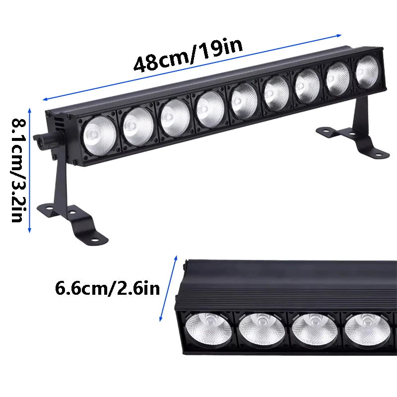Stage Wash Light Bar 4in1 RGBW COB LED Wall Washer Light With Sound Activated DMX Control For DJ Disco Party Wedding Birthday 2