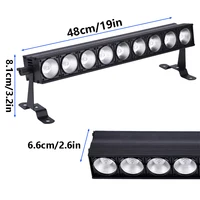 Stage Wash Light Bar 4in1 RGBW COB LED Wall Washer Light With Sound Activated DMX Control For DJ Disco Party Wedding Birthday 2